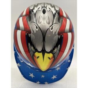 Jackson Products Safety Cap Hard Hat Red White Blue Stars Eagle 6-1/2 To 8